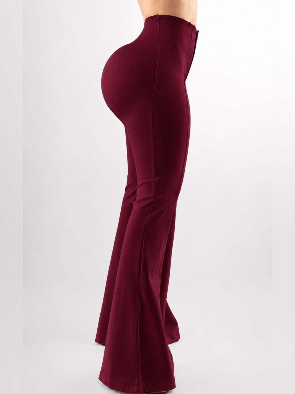 Women’s Burgundy and Cream Cutout Jumpsuit
